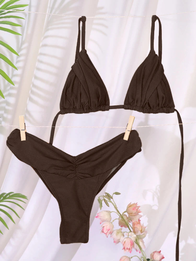 Ensemble Bikini Femme Micro Triangle – Sexy & Élégant