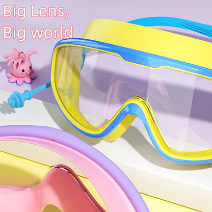 Lunettes Natation Enfant Anti-Buée UV – Grand Cadre HD