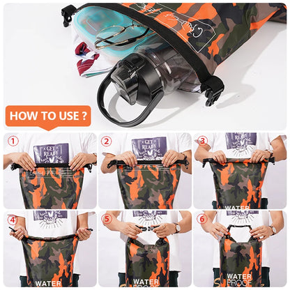 Sac À Dos Étanche 30L/15L – Kayak, Natation & Plein Air