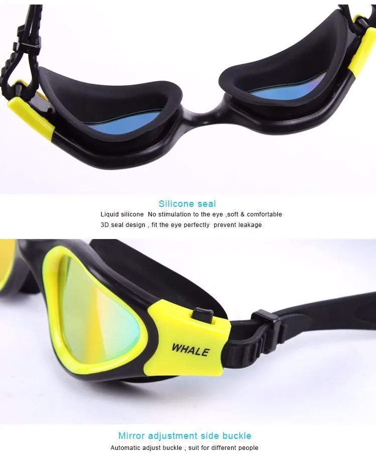 Professional Adult Anti-fog UV protection Lens Men Women Swimming Goggles Waterproof Adjustable Silicone swim Glasses in pool