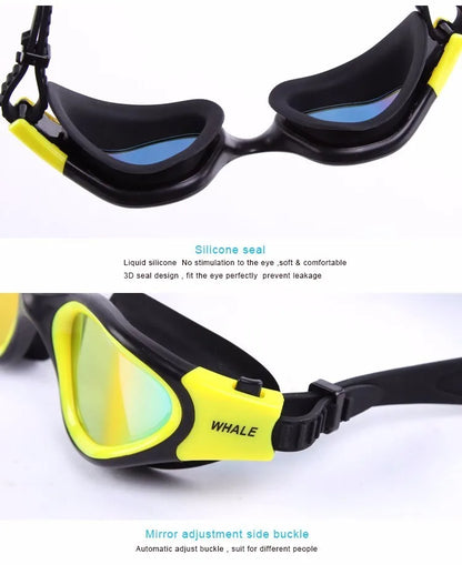Professional Adult Anti-fog UV protection Lens Men Women Swimming Goggles Waterproof Adjustable Silicone swim Glasses in pool