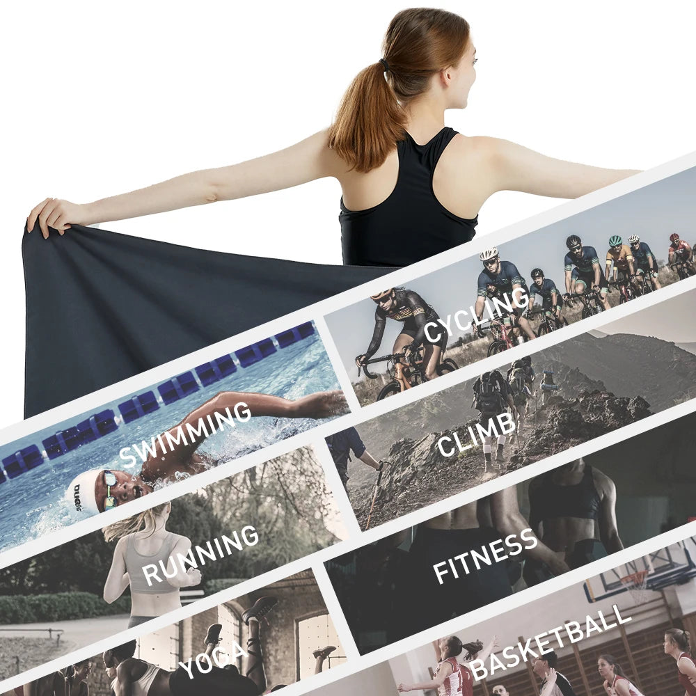 Serviette Microfibre Séchage Rapide – Plage, Yoga & Sport