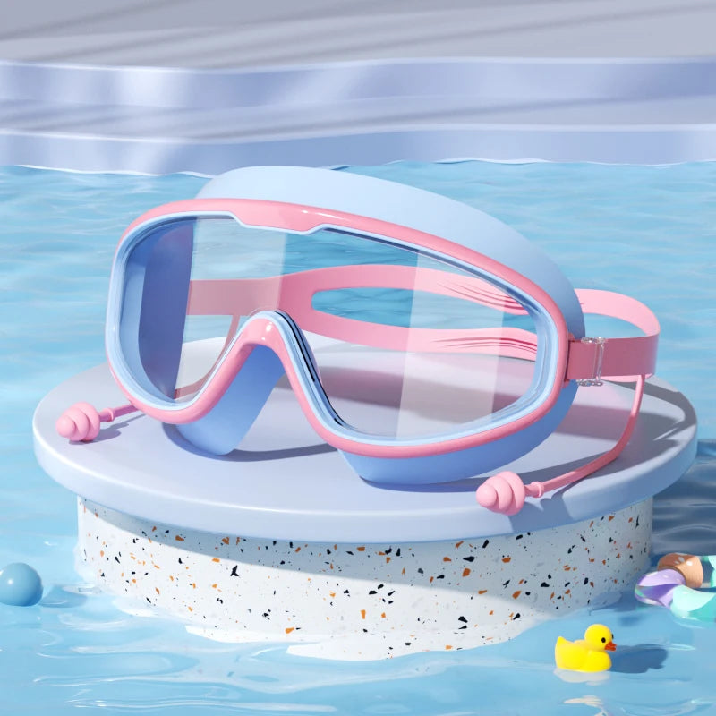 Lunettes Natation Enfant Anti-Buée UV – Grand Cadre HD