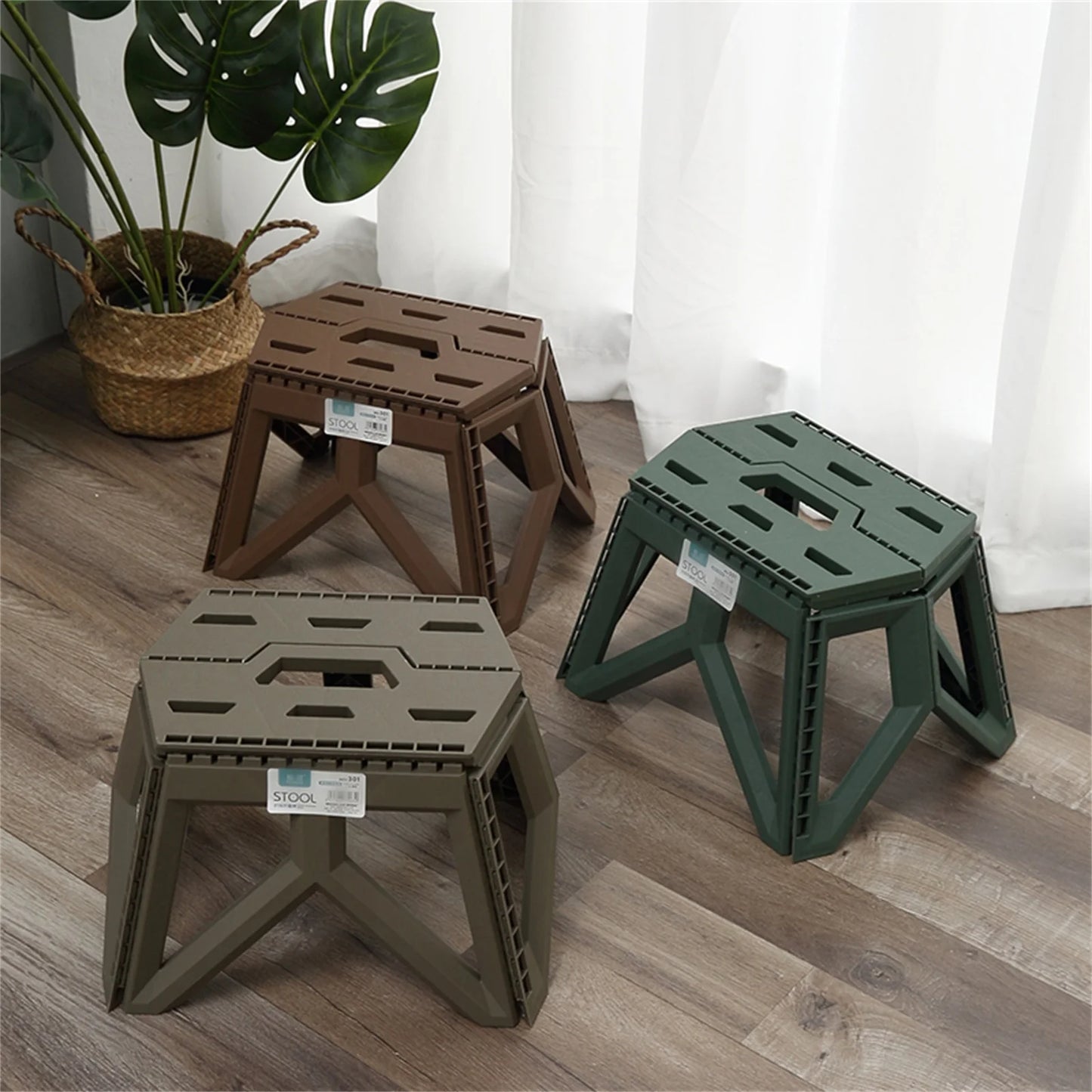 Tabouret Extérieur Pliant Portable – Solide & Multifonction