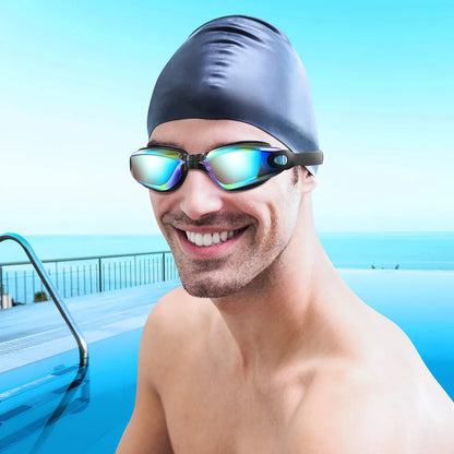Lunettes Natation Professionnelles Anti-Buée UV – Adultes