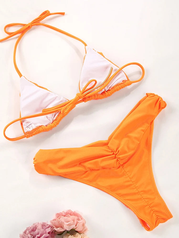 Ensemble Bikini Femme Micro Triangle – Sexy & Élégant